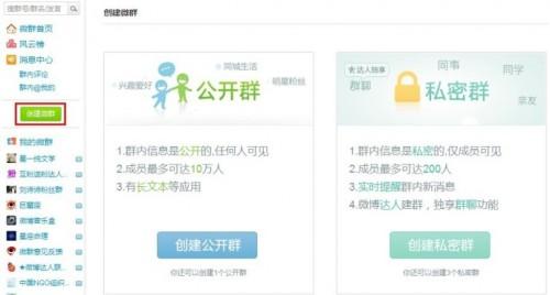 [新浪微博产品]如何创建微群?